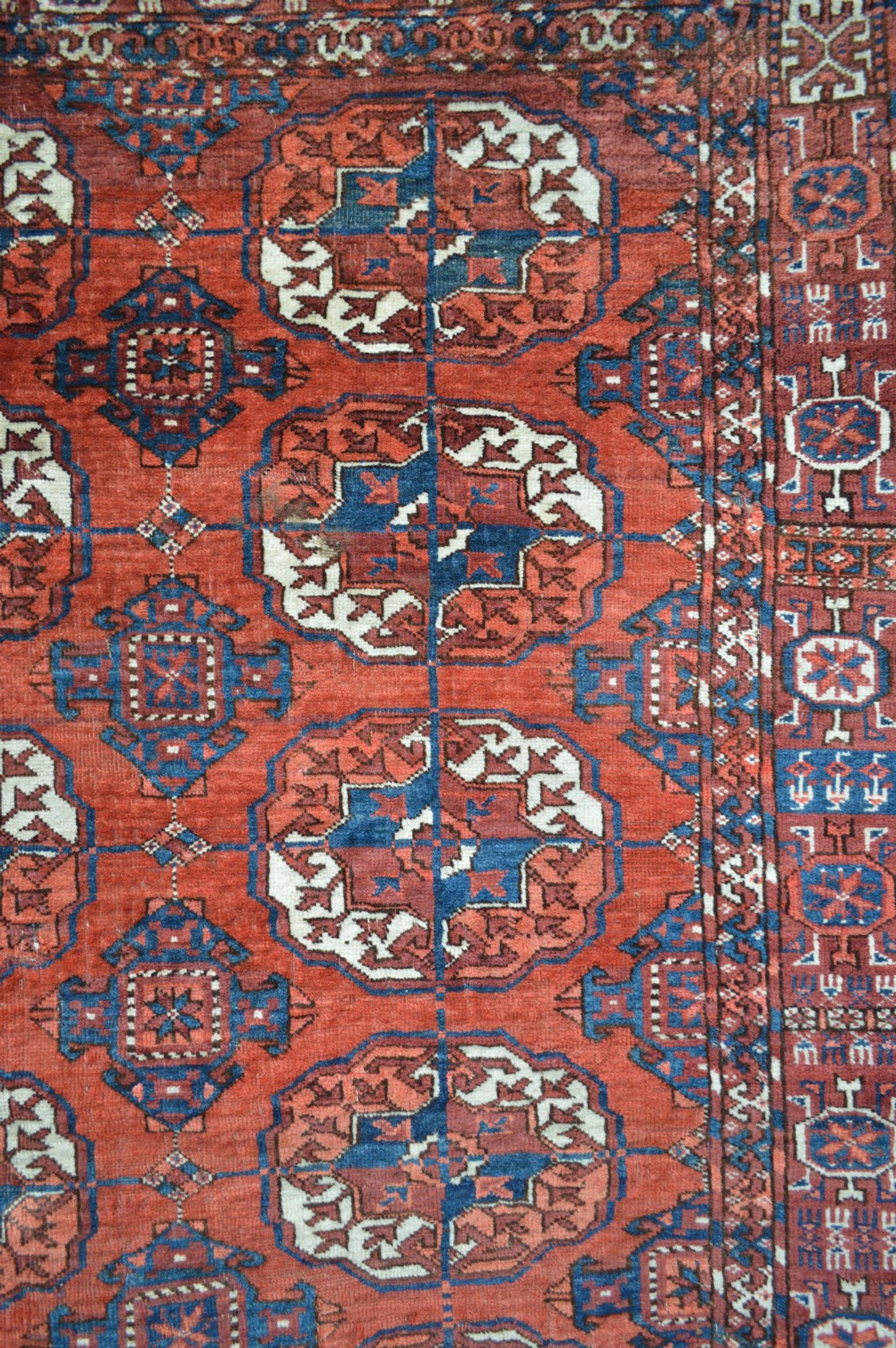 Antique Turkmen Rug, Teke Tribes, Turkmenistan, Central Asia. 664559