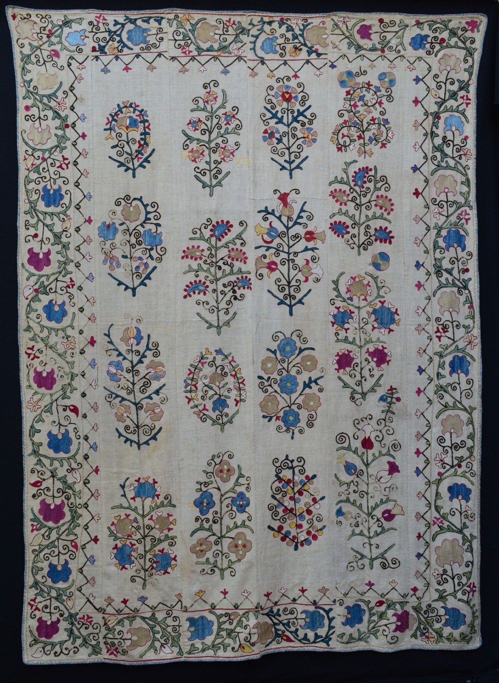 antique suzani nurata uzbekistan