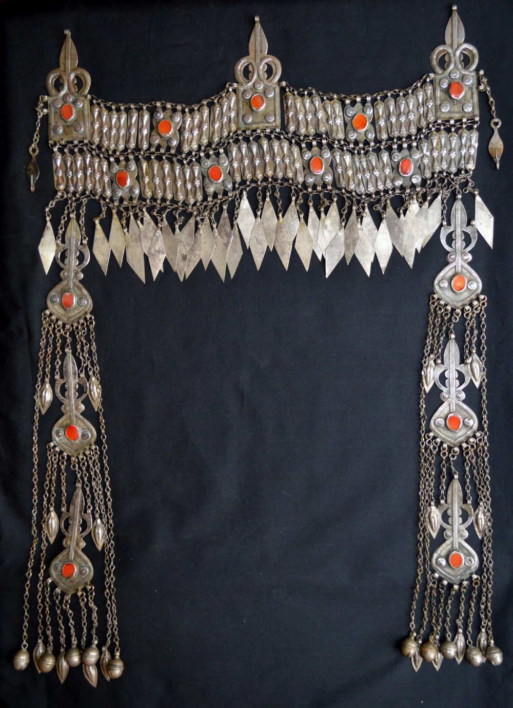 antique 'sinsile' headband ersari turkmen tribes turkmenistan central asia