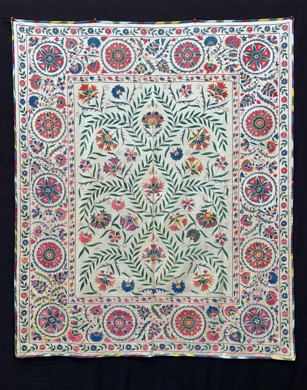 old suzani nurata uzbekistan