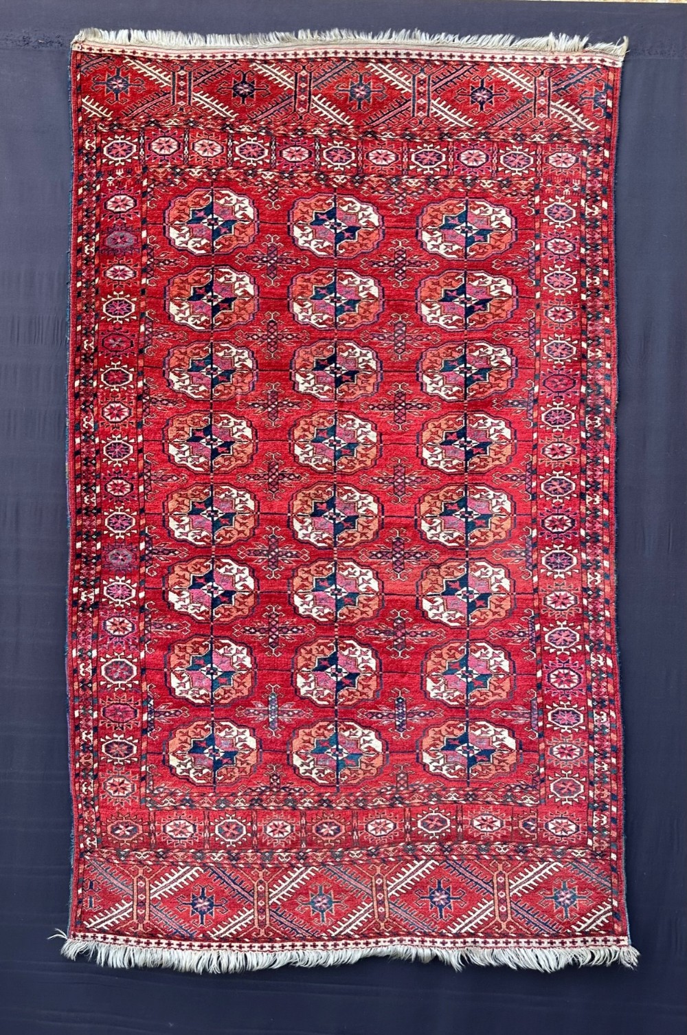 antique turkmen rug teke tribes akhal oasis turkmenistan central asia