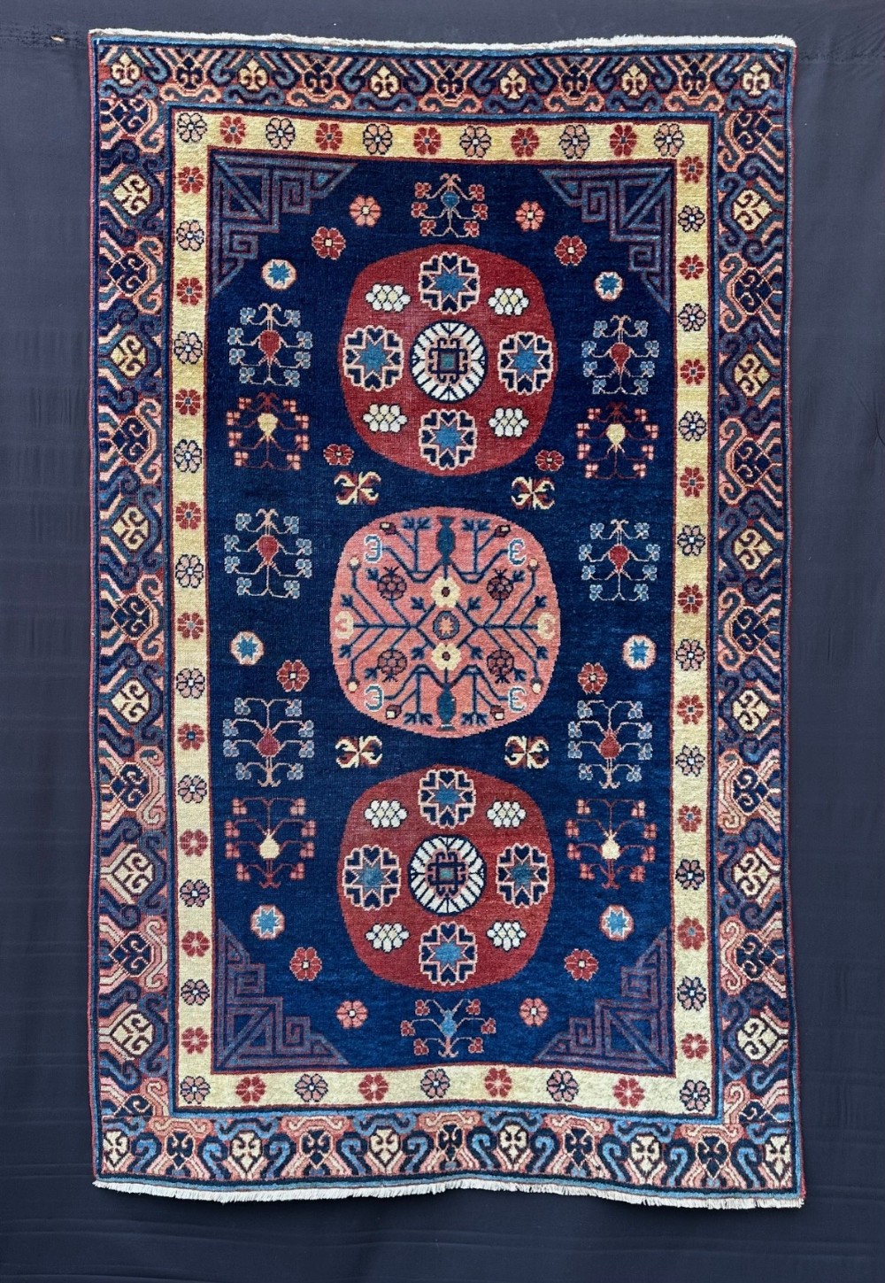 antique khotan rug khotan eastern turkistan