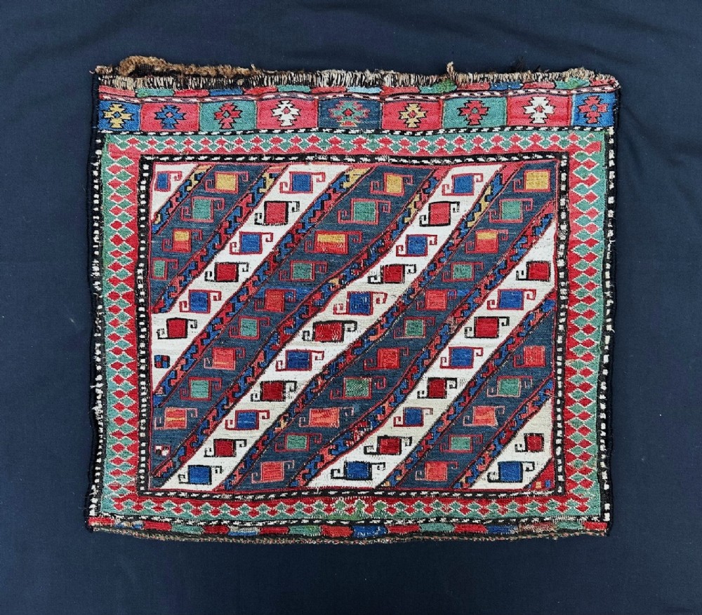 antique halfsaddlebag shahsevan nomads moghan region azerbaijan