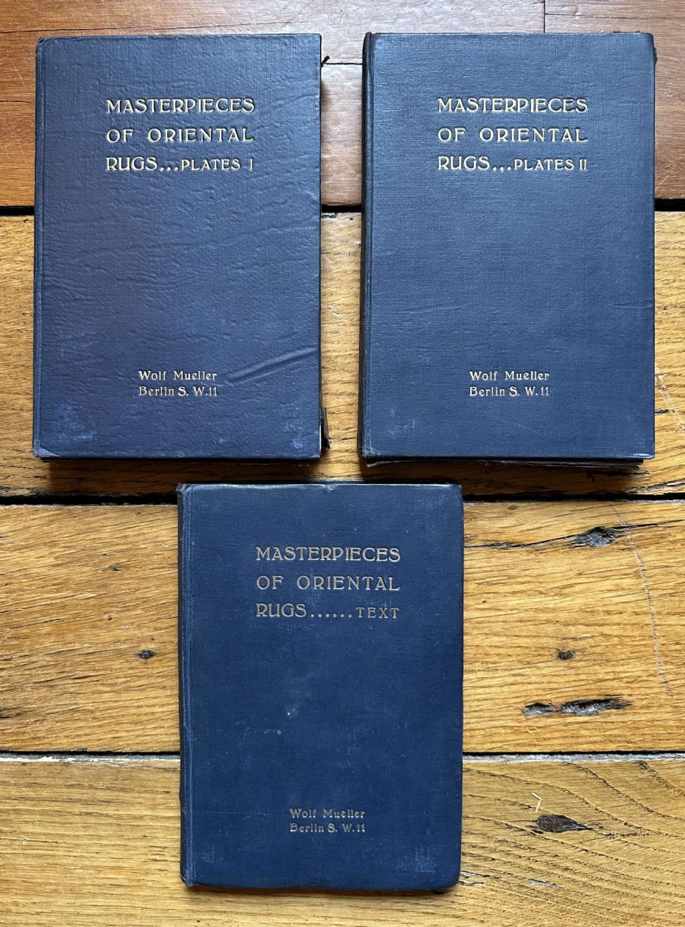 books 3 volume 'masterpieces of oriental rugs' by werner grote hasenbalg