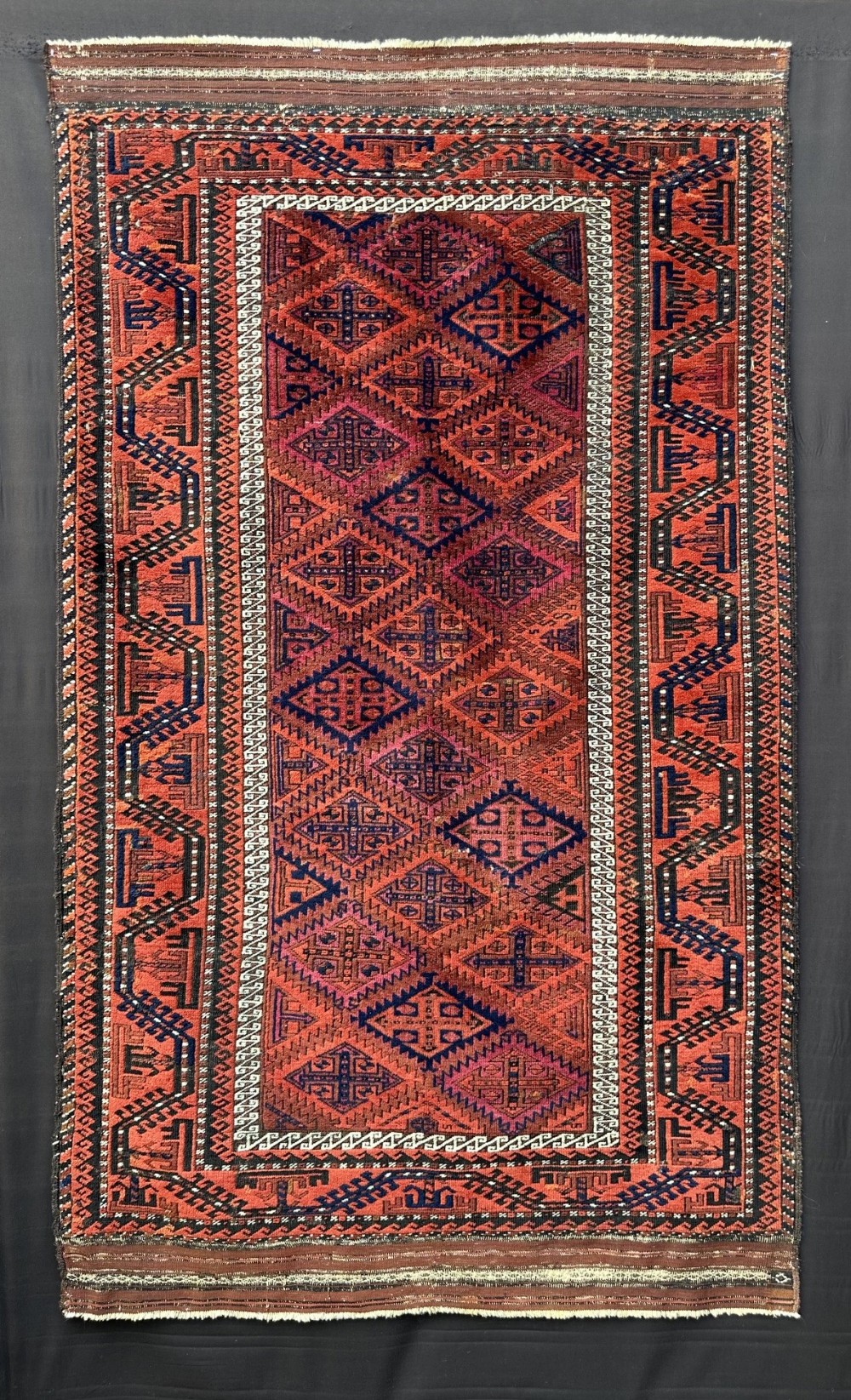 antique baluch tribal rug khorasan province northeast persia